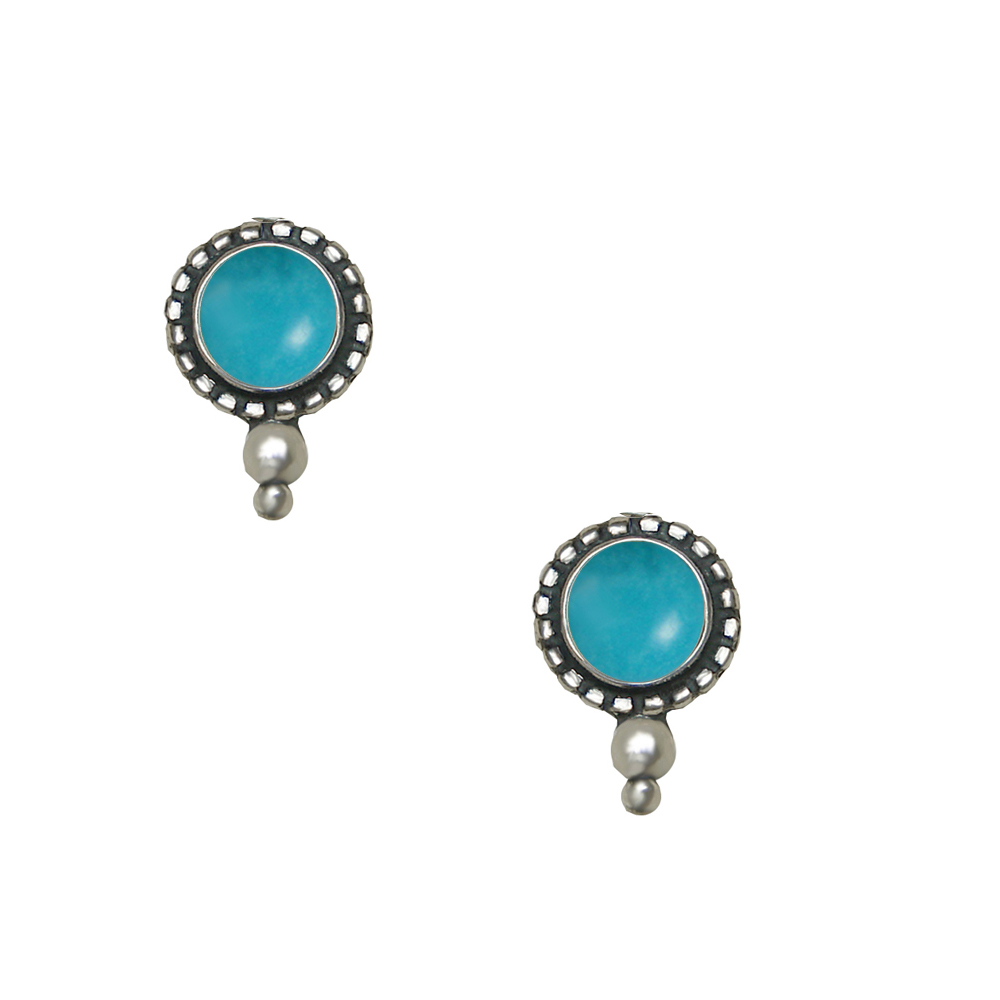 Sterling Silver Little Turquoise Post Stud Earrings